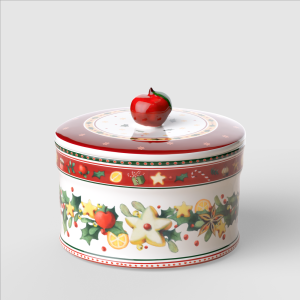 Bol fursecuri rotund cu capac Winter Bakery Delight
