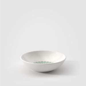 Bol desert  Fleur vert