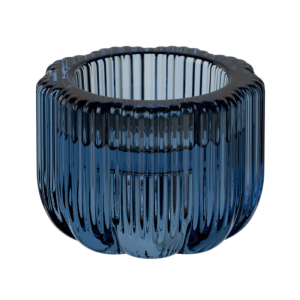 Suport lumanare 2 in 1 Fleur bleu