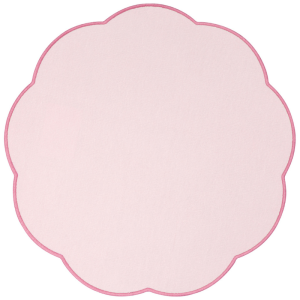 Placemant rotund Fleur cassis